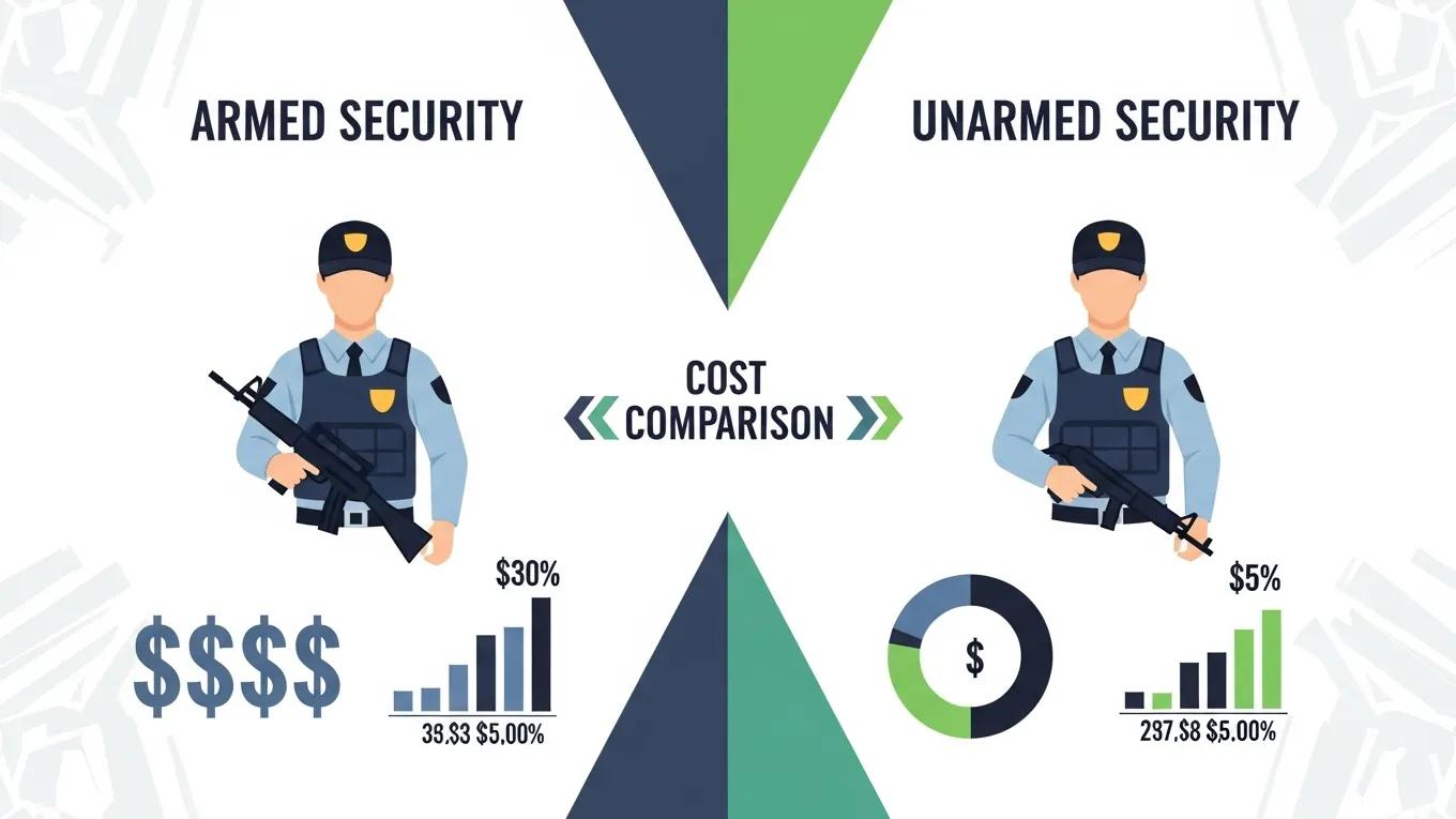 Cost comparison between armed and unarmed security services