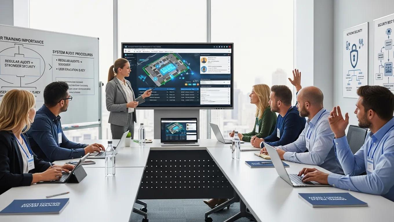 Group training session on optimizing access control system performance