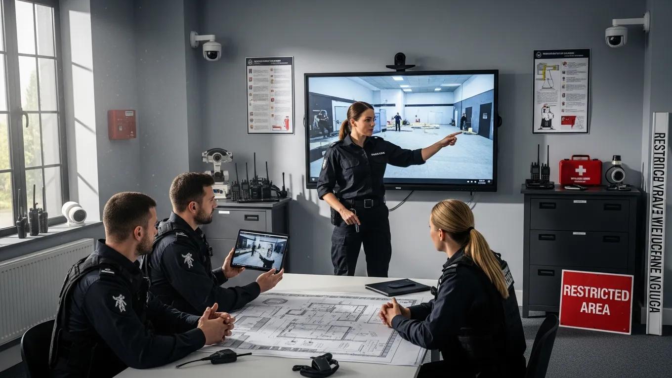 Security personnel training for proactive threat management