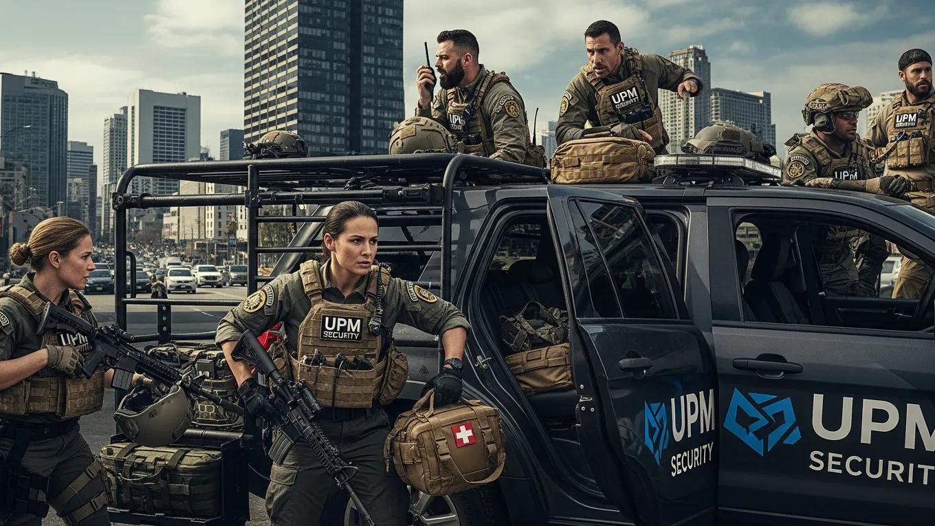 UPM Security team preparing for emergency deployment, showcasing rapid response capabilities