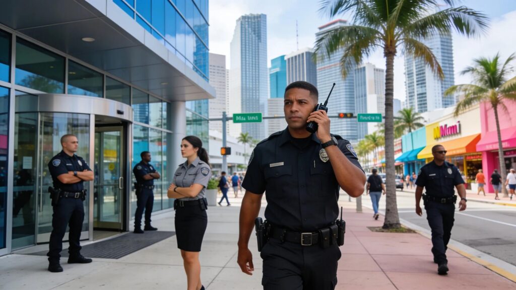 Miami armed security guards providing professional safety services