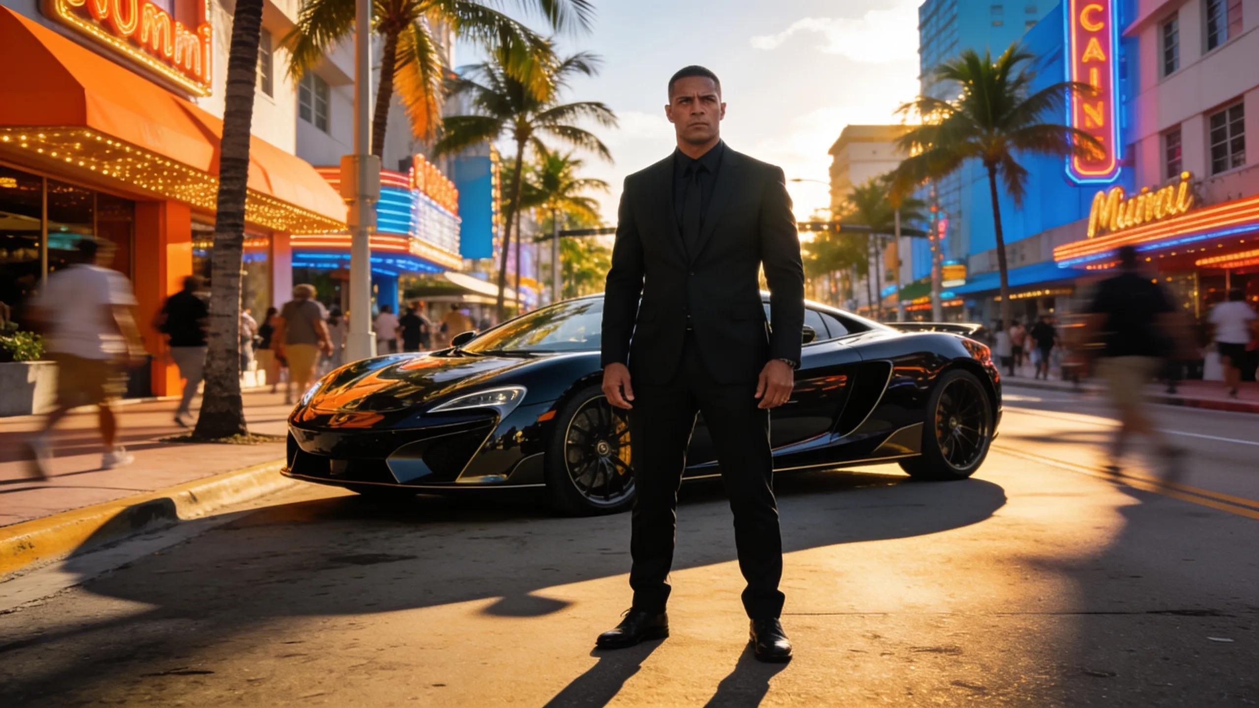 Executive protection specialist in Miami, Florida, providing security and risk management for high-profile clients.